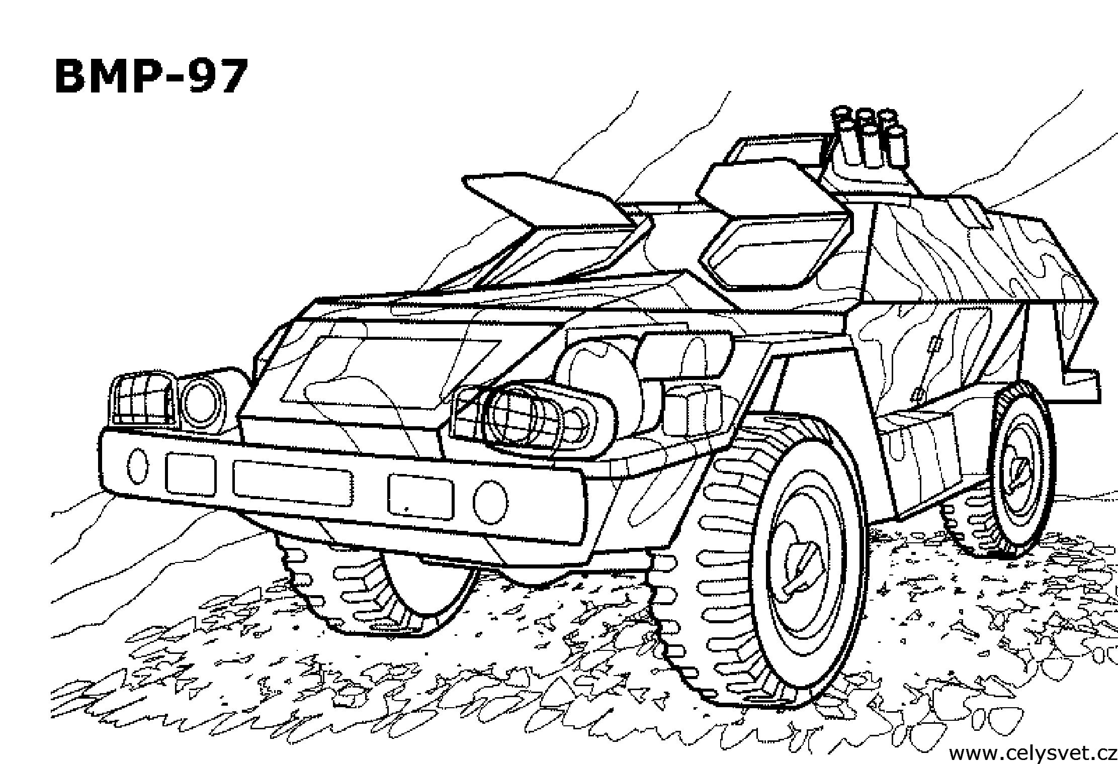 Omalovnka: Technika: Tanky, vozidla