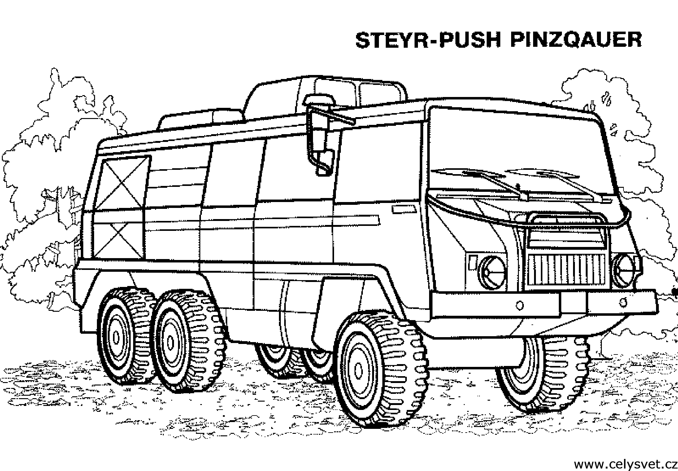 Omalovnka: Technika: Tanky, vozidla